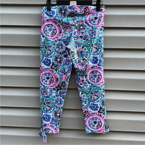 Lilly Pulitzer Girls Maia Cropped Leggings size Extra Large 12-14 - Picture 4 of 6